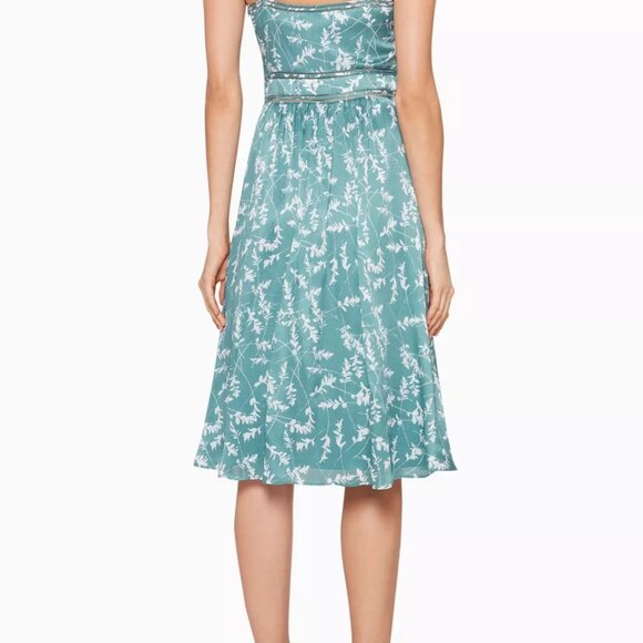 CLUB MONACO Josefienahh Floral Print Georgette Silk Dres Size 10 - Picture 4 of 12